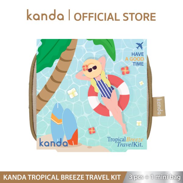 [ใหม่!🌞] KANDA Tropical Breeze Travel Kit 3 pcs.+1 mini bag