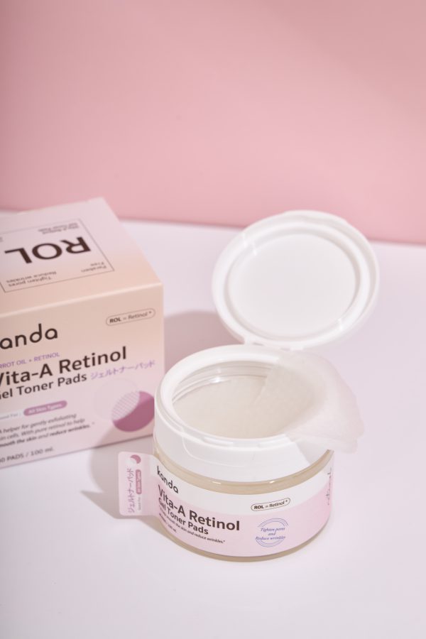 [ ใหม่🧡 ] KANDA Vita-a Retinol Gel Toner Pads - Image 3